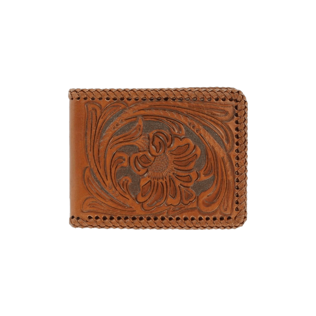 Nocona Men's Bifold Embroidered Brown Wallet