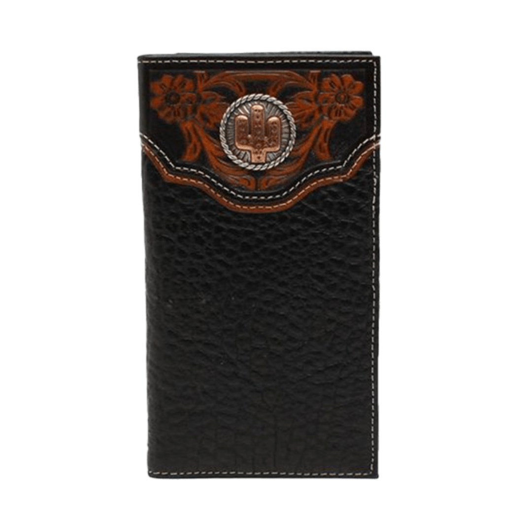 Nocona Men's Genuine Leather Rodeo Black Wallet