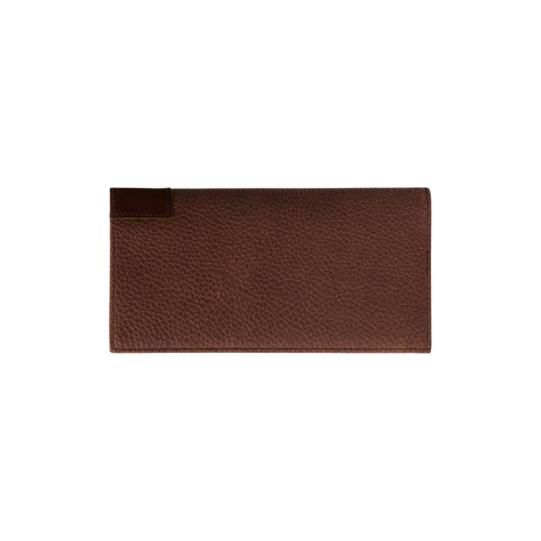Stetson Men's Steer Head Checkbook Brown Wallet