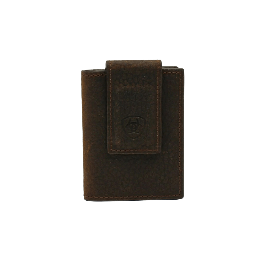 Ariat Men's Bifold Leather Brown Wallet