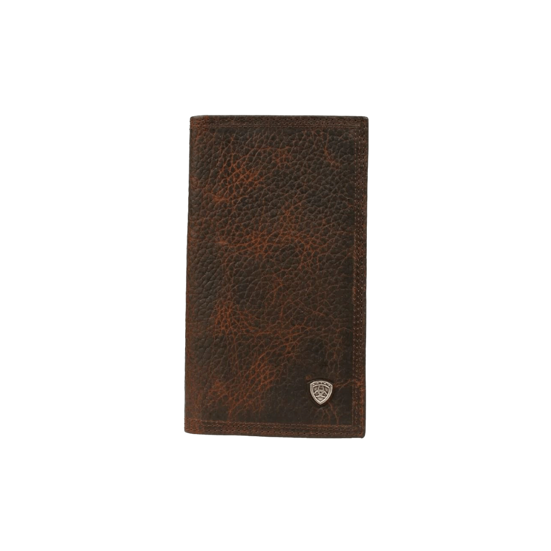 Ariat Men's Work Dark Rowdy Leather Brown Checkbook