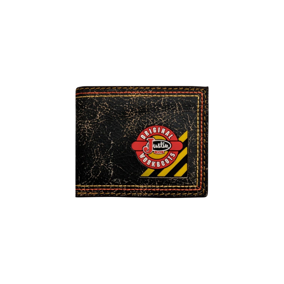 Justin Men's Leather Black Wallet