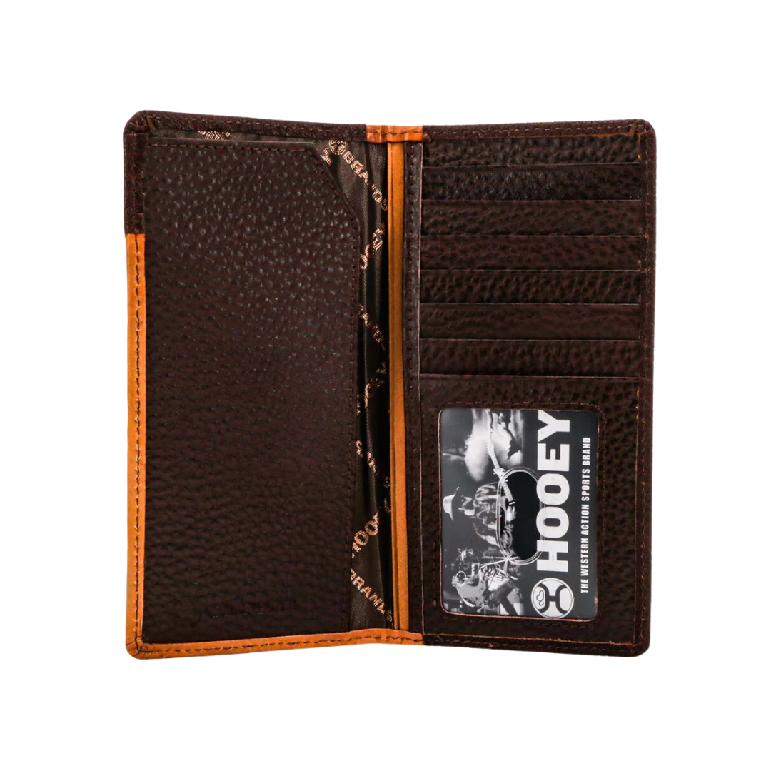 Hooey Men's Top Notch Rode Ivory Leather Tan Brown Wallet