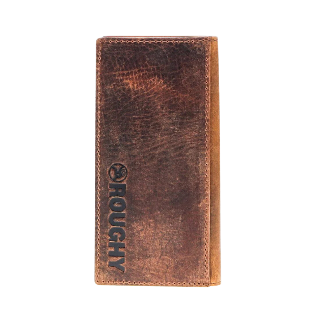 Hooey Men's Hawk Canyon Rodeo Distressed Leather Tan Brown Wallet