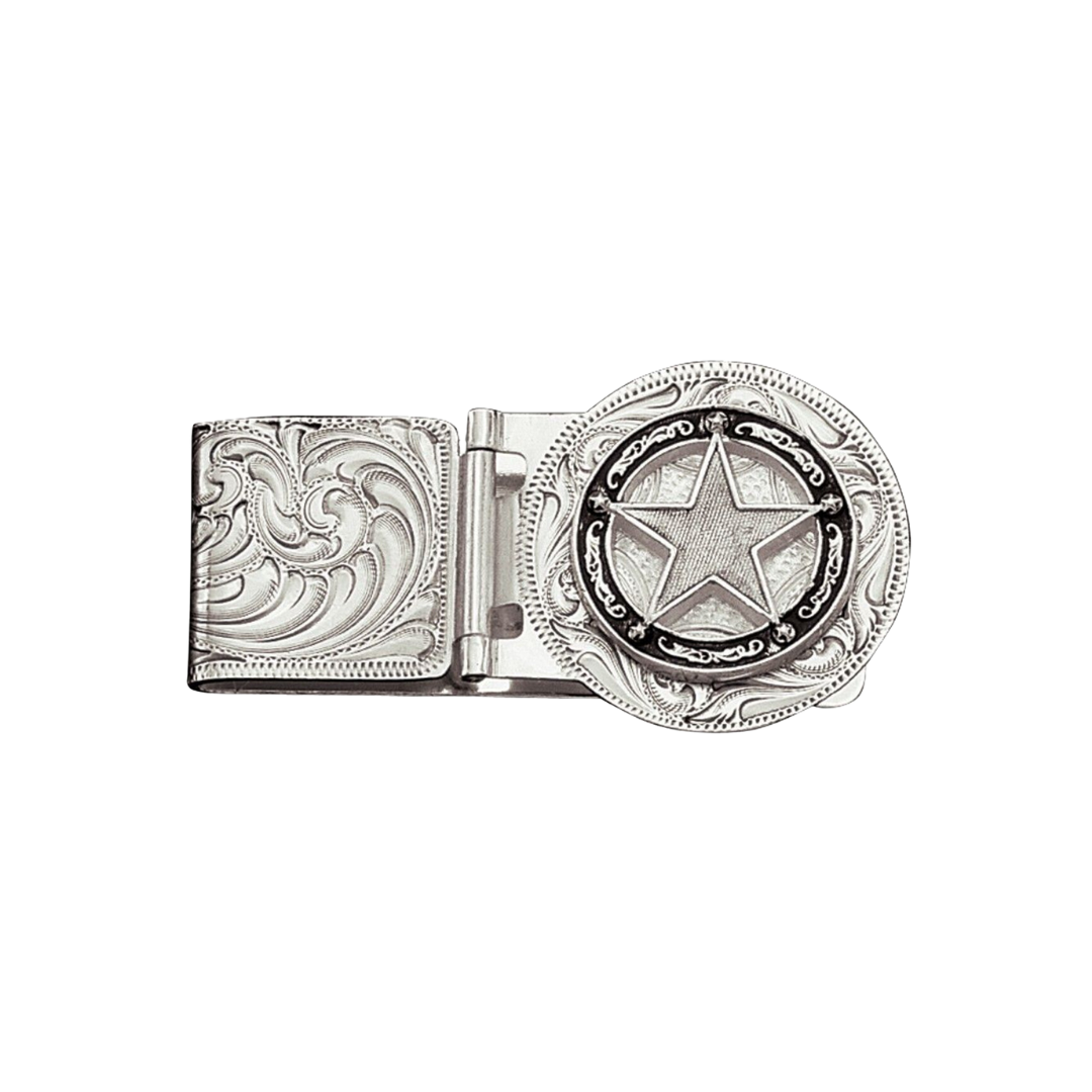 Montana Silversmith Men's Star Concho Grey Money Clip