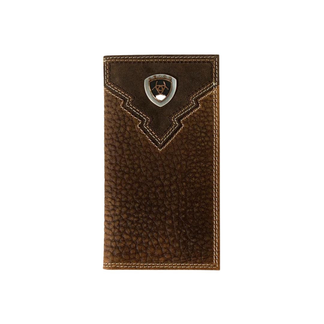 Ariat Men's Overlay Shield Rowdy Brown Wallet