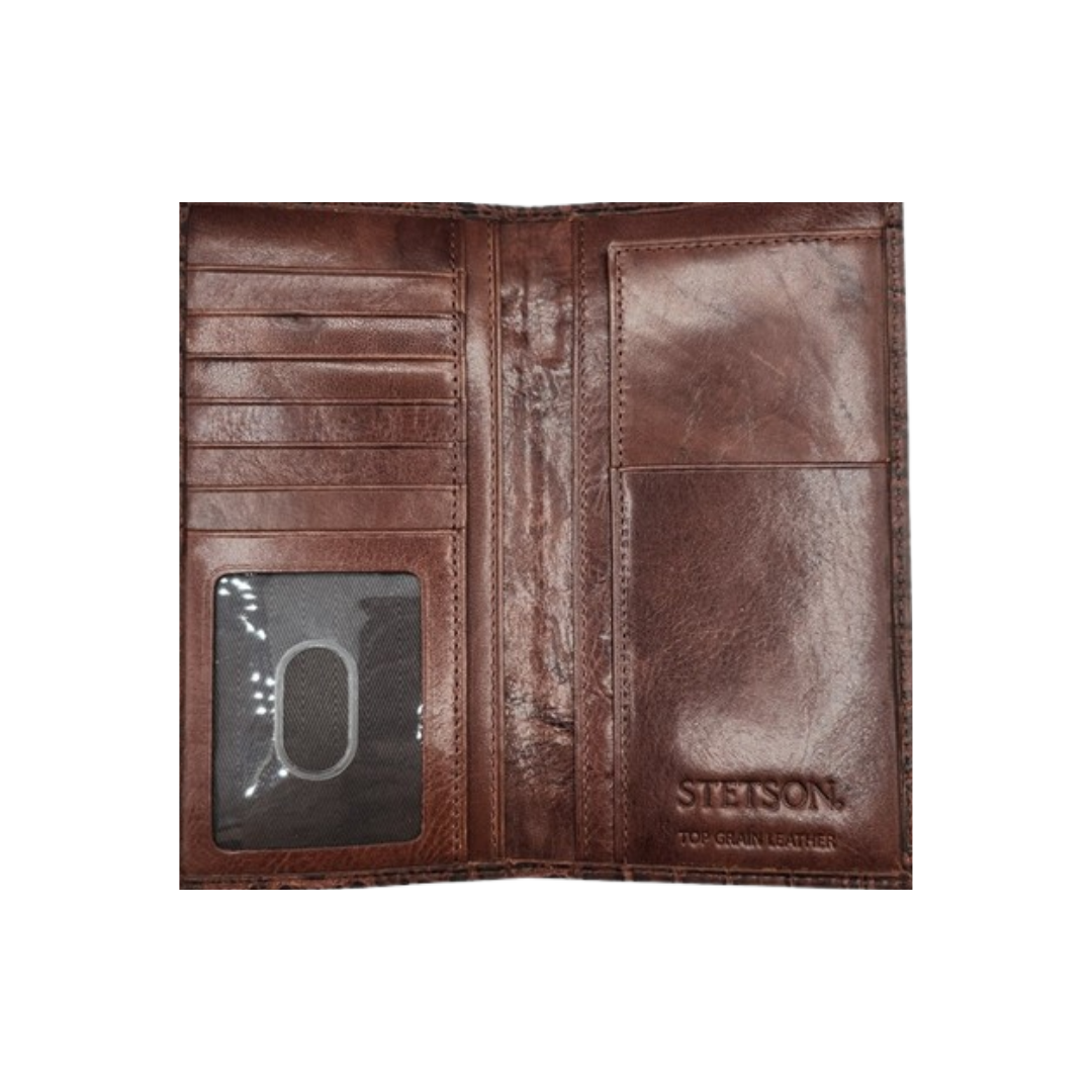 Stetson Men's Crocodile Cognac Wallet