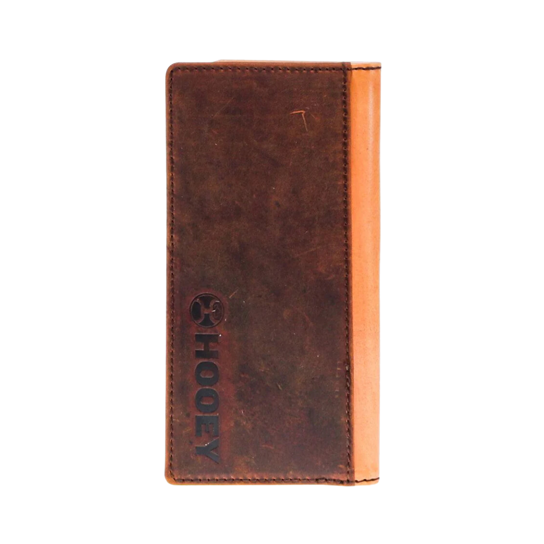 Hooey Men's Phoenix Rodeo Leather Tan Turquoise Wallet