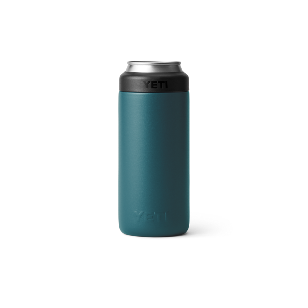 Yeti Rambler 12oz Agave Teal Slim Can Cooler