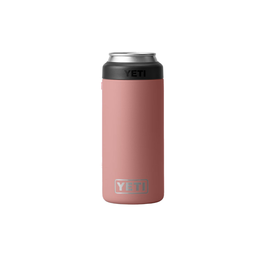 Yeti Rambler 12oz Colster Slim Can Sandstone Pink Cooler