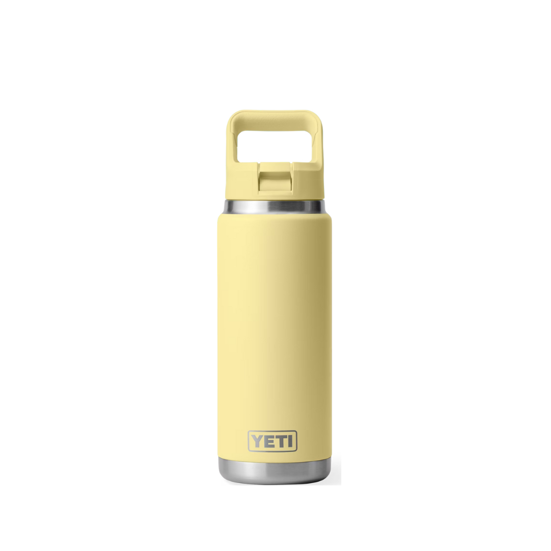 Yeti Unisex Rambler 26 Oz Straw Cap Daybreak Yellow Water Bottle