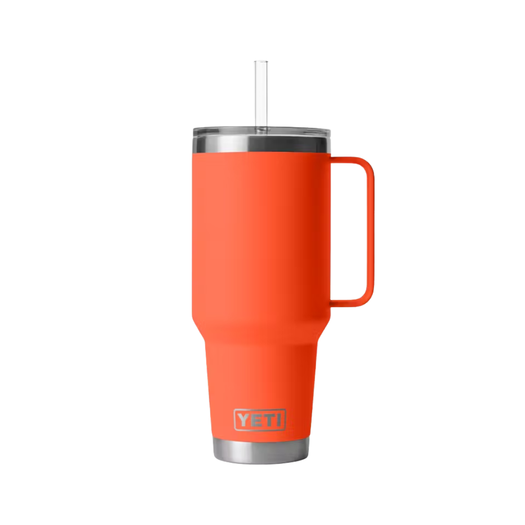 Yeti Rambler 42 Oz Straw Papaya Mug