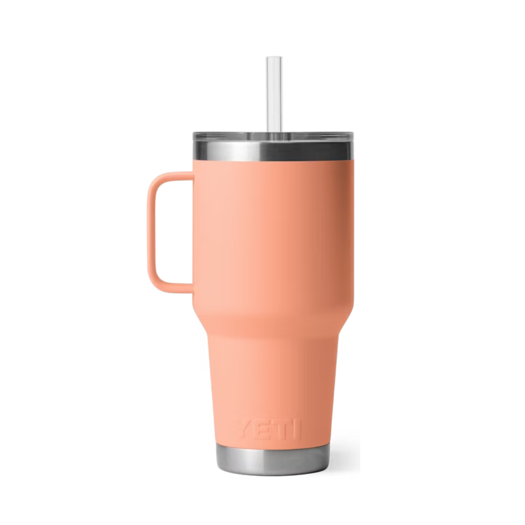 Yeti Unisex Rambler 35 Oz Straw Lid Lowcountry Peach Straw Mug