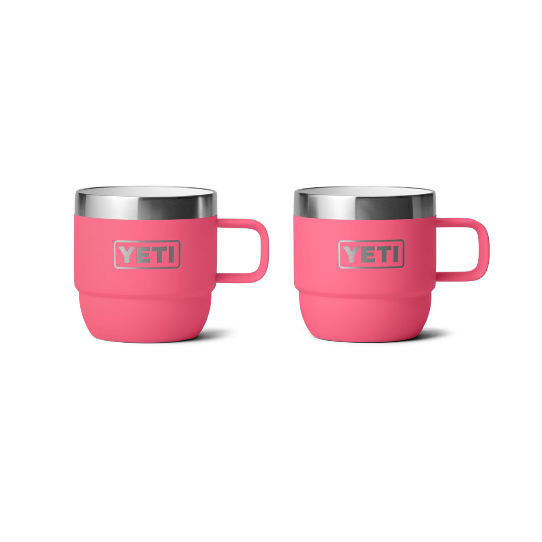 Yeti Rambler 6oz Tropical Pink Stackable Mugs