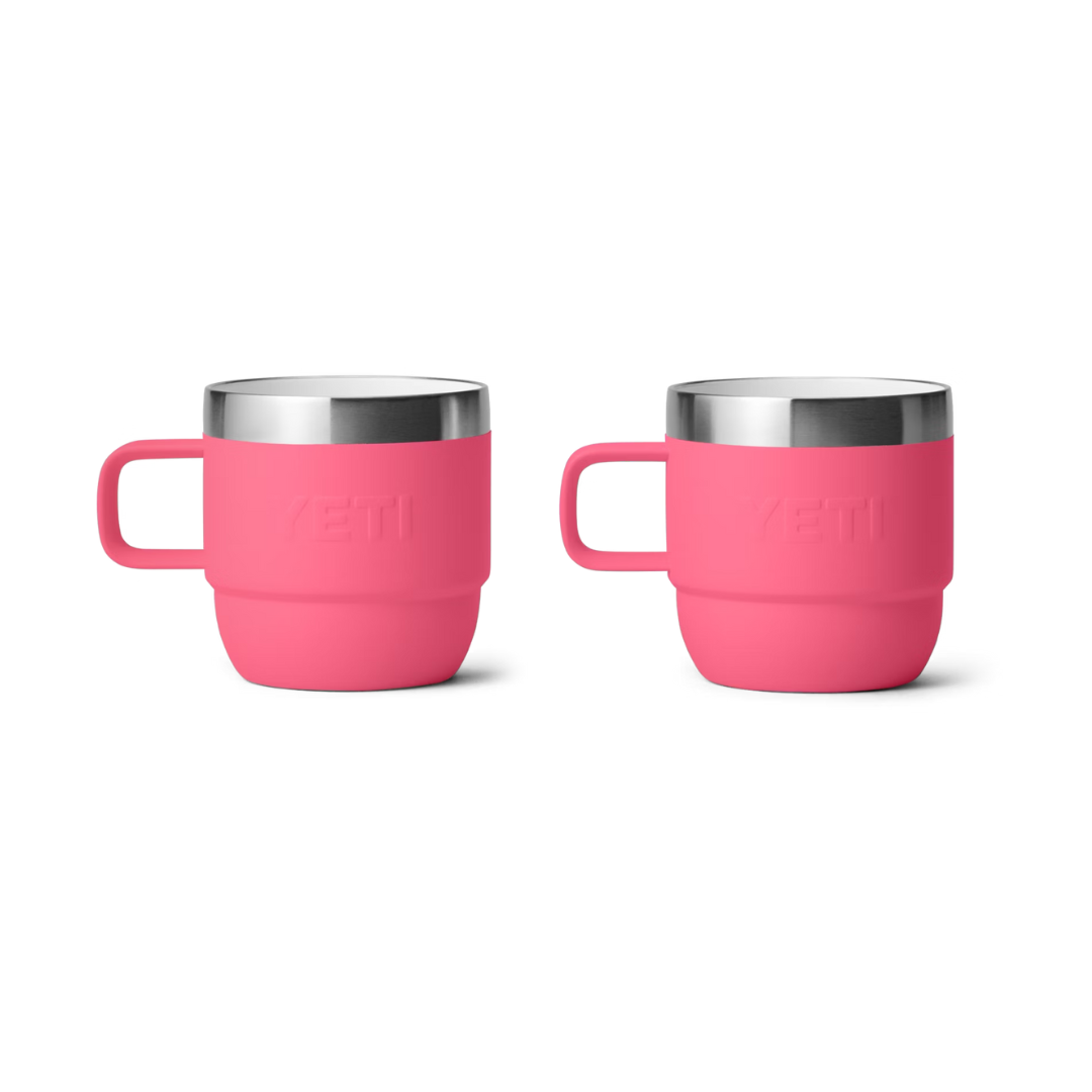 Yeti Rambler 6oz Tropical Pink Stackable Mugs