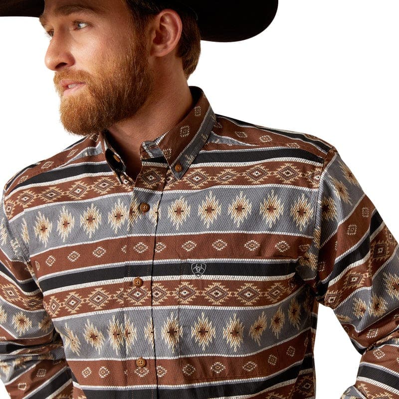 Ariat Men's Nelly Fitted Long Sleeve Western Shirt Ariat Men's Nelly Fitted Long Sleeve Western Shirt