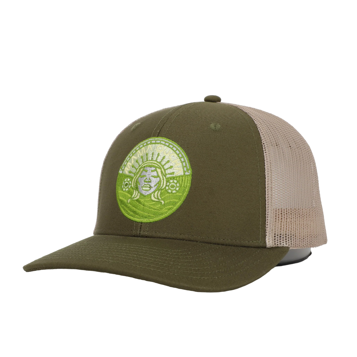 Mama Qucha Co. Men's Military Green Mesh Cap