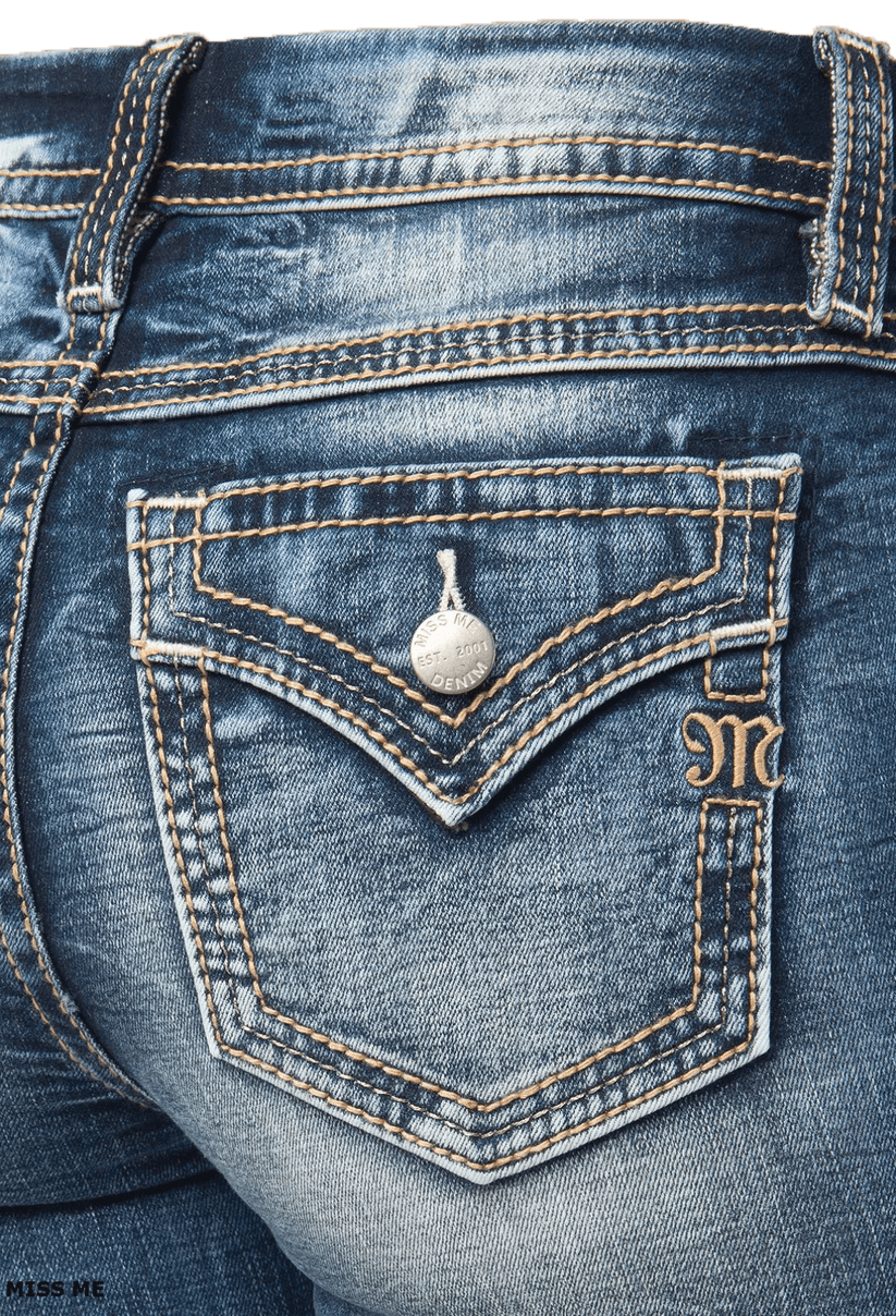 Miss Me Mid Rise Flare Jeans