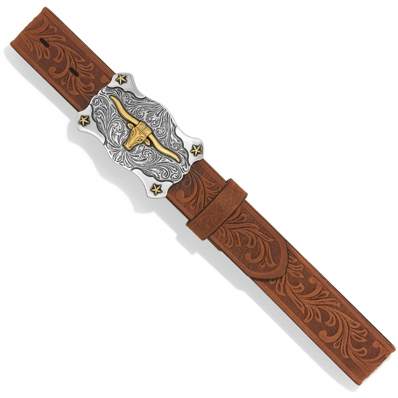 Tony Lama Men´s Little Texas Belt with Longhorn Buckle
