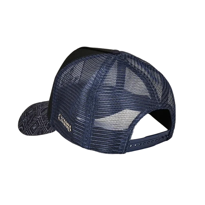 Cuadra Men's Caiman Graphic Trucker Black Cap