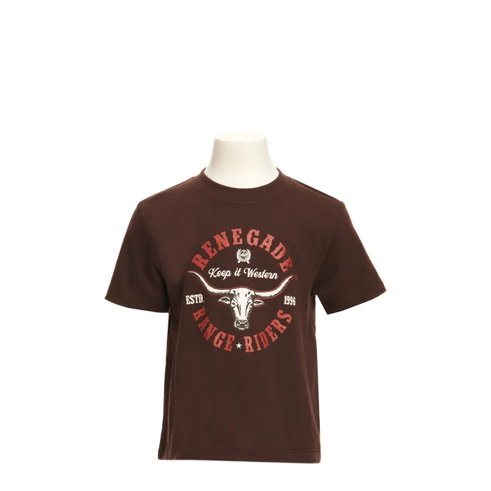 Cinch Toddler Boy's Riders Long Horn Logo Graphic Short Sleeve T-Shirt