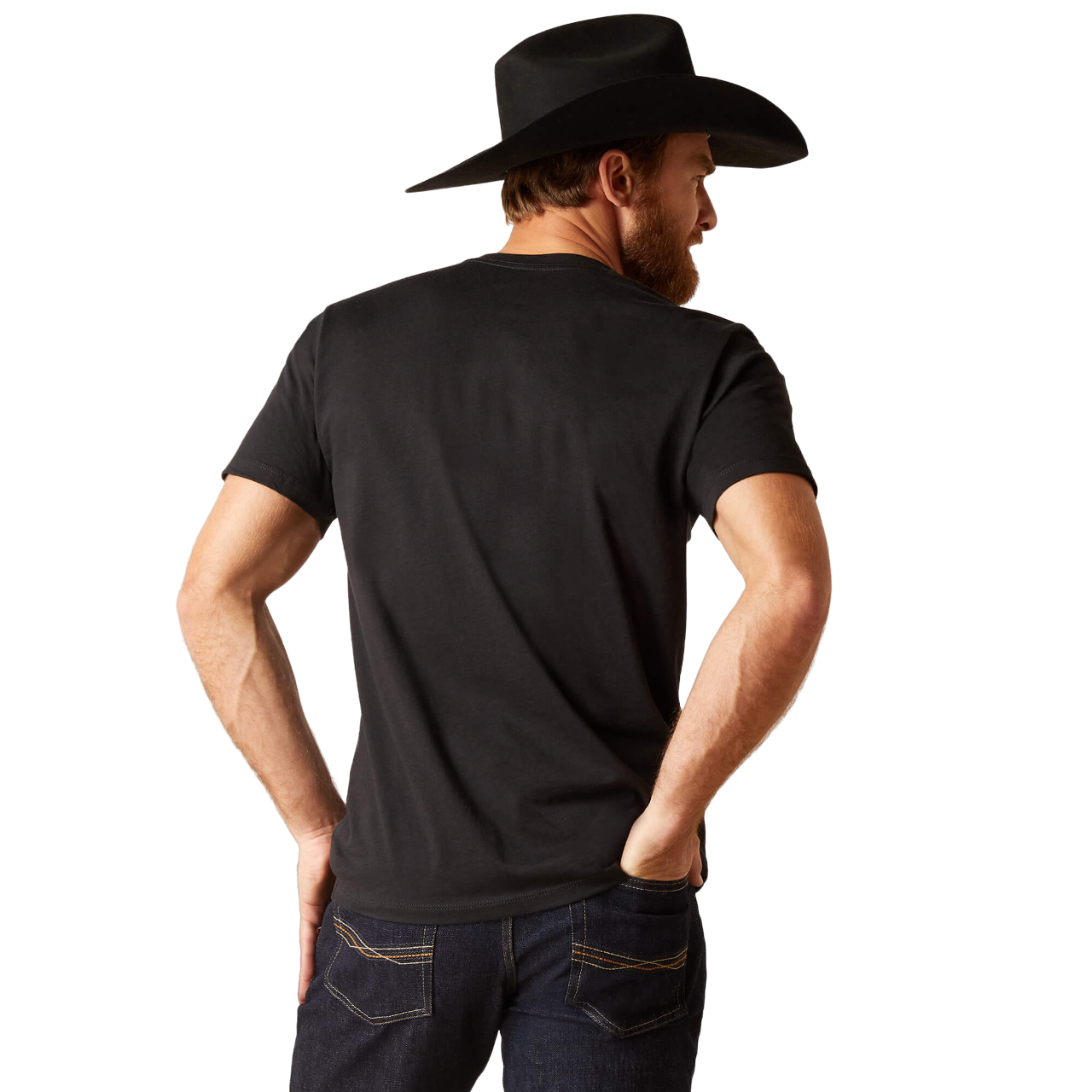 Ariat Unisex Sendero King Cow Black Tee Shirt