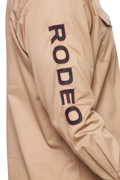 Avalon Men's Solid Rodeo Khaki Shirt