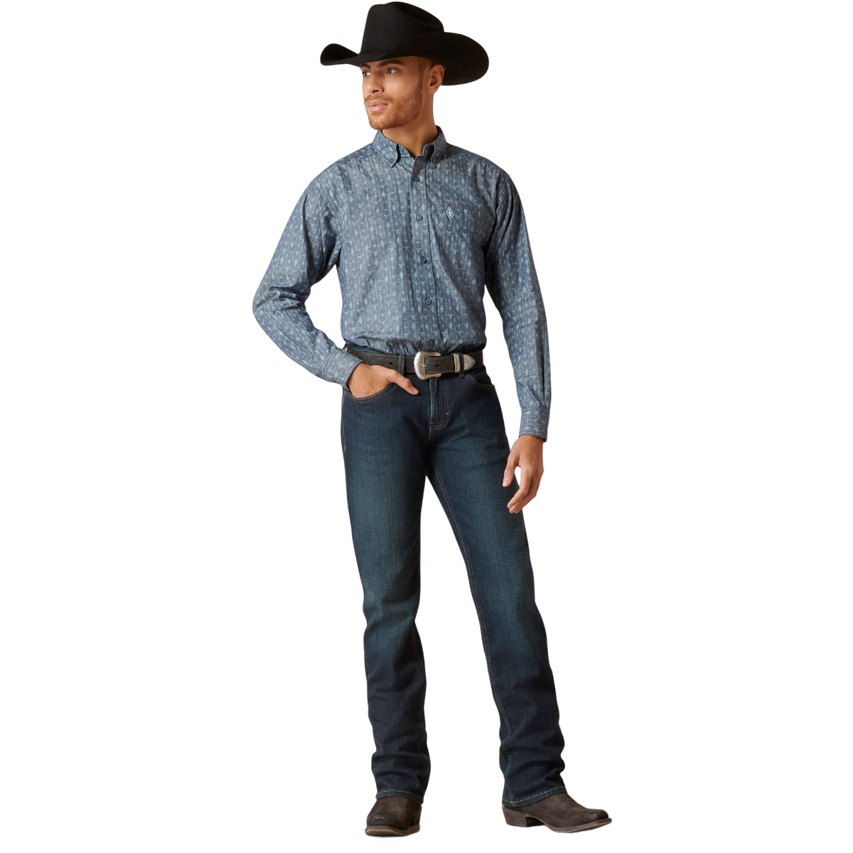 Ariat Men's Graham Classic Blue Shirt