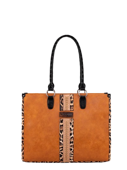 Wrangler Women's Brown Leopard Tote