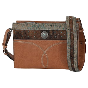 Justin Women's Embossed Brown Crossbody