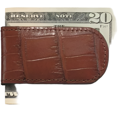 Brighton Men's Coco Magnetic Brown Money Clip