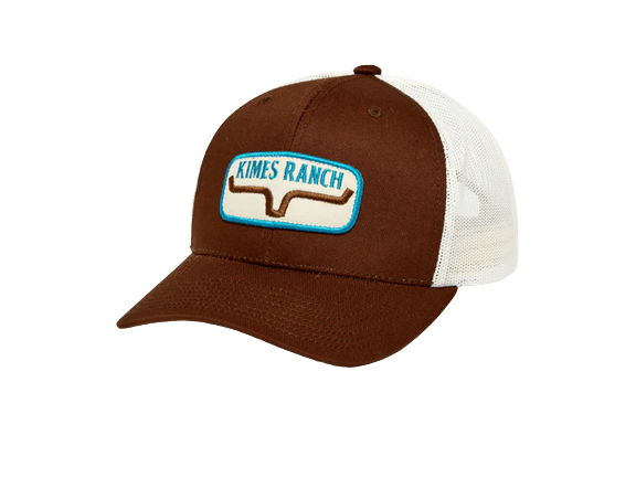 Kimes Ranch Men's Rolling Trucker Brown Hat