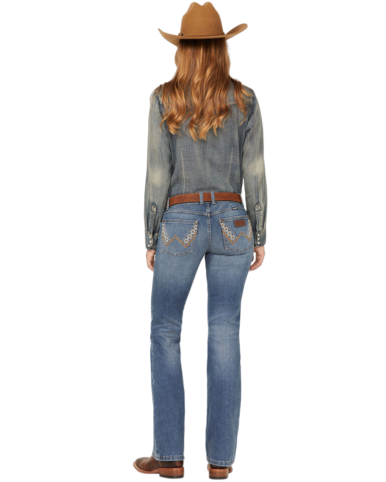 Wrangler Retro Sadie Low-Rise Bootcut Jeans Quality Western