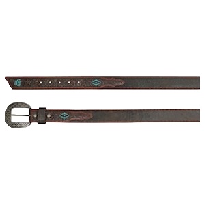 Red Dirt Hat Men´s Tooled Billets Brown Belt
