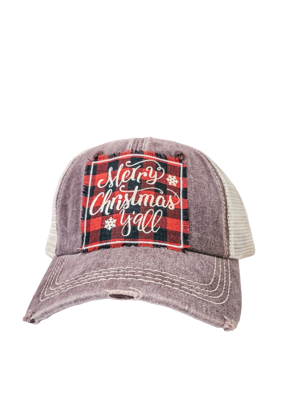 Southern Grace Merry Christmas Mesh Cap