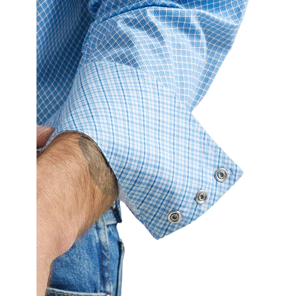 Wrangler Men's George Strait Long Sleeve Western Snap Shirt - Big