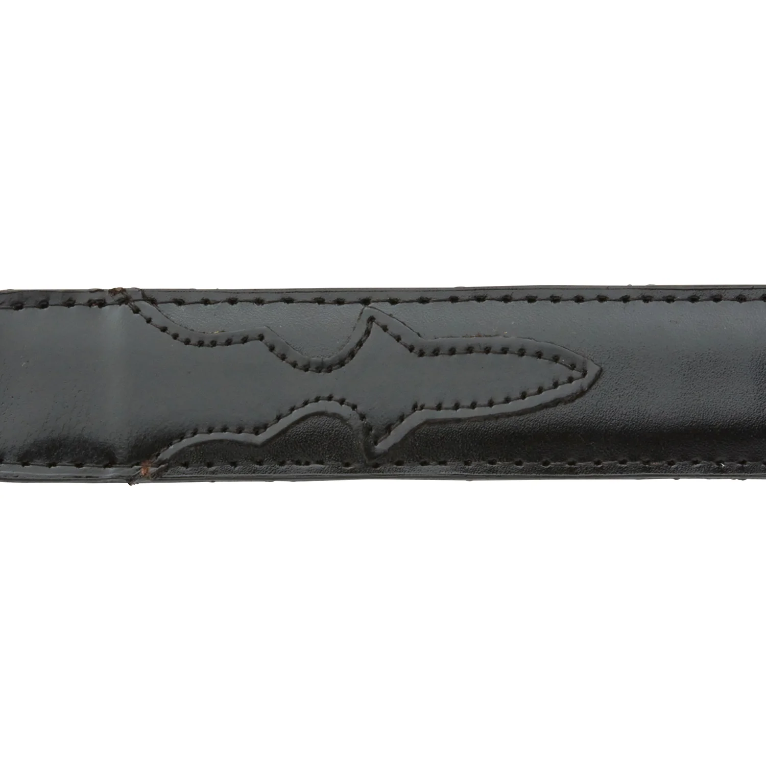 Lucchese Boot Men's Smooth Goat Leather Black Belt