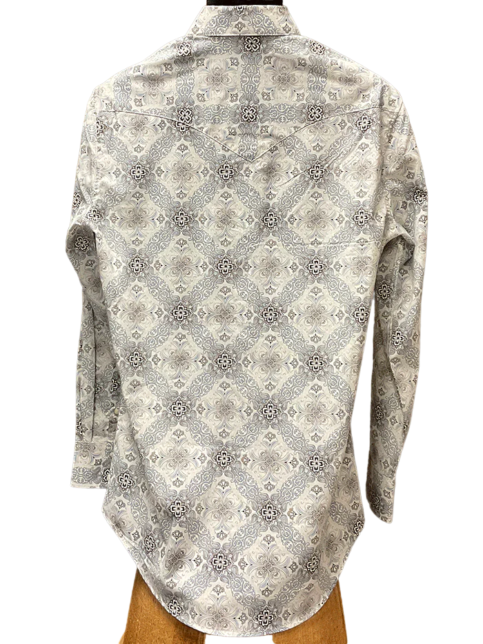 Panhandle Slim Men's Rock & Roll Denim Long Sleeve Snap Blue Shirt