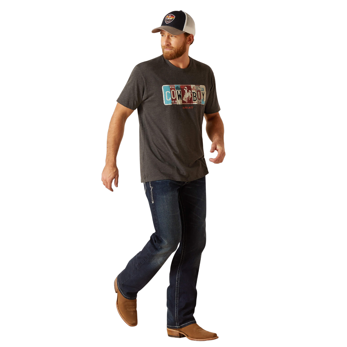 Ariat Men's License Plate Cowboy T-Shirt