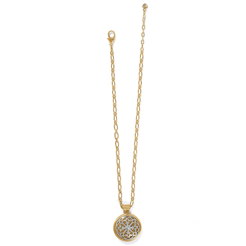 Brighton Women's Ferrara Two Tone Luce Large Pendant Necklace