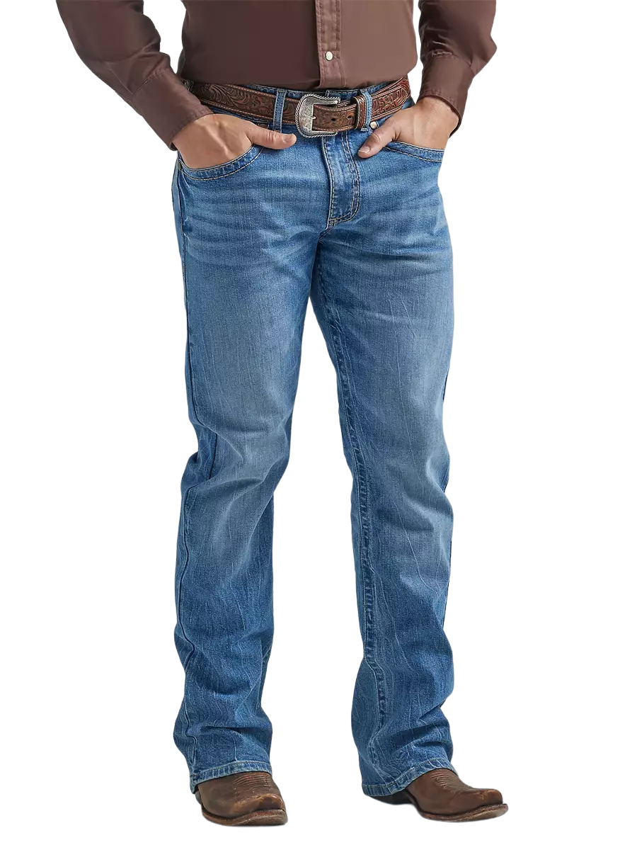 Wrangler Bootcut, Jeans Uomo, Nero, 30W / 30L