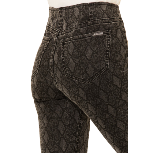 Rock & Roll Denim Women´s Snake Print Flare Jeans