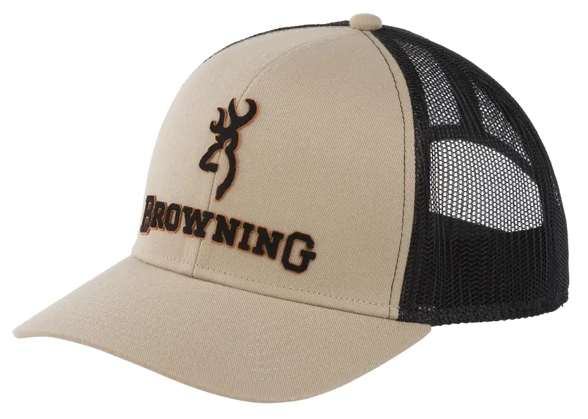 Browning Men's White Hickory Mesh Cap