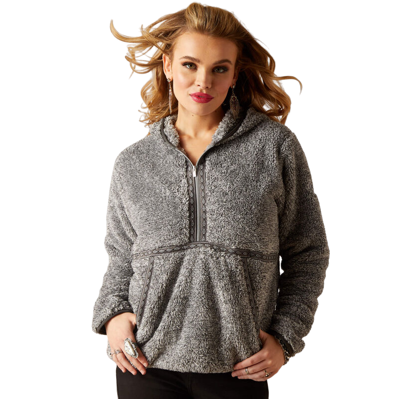 Ariat Women's Lurex Berber Grey Hoodie