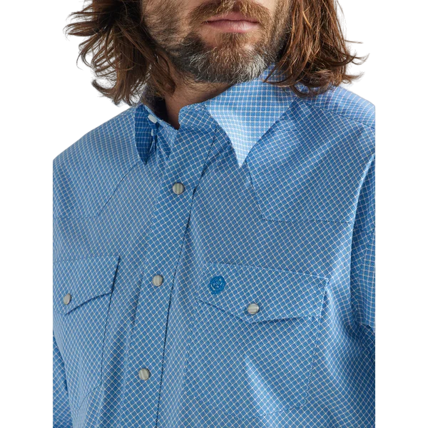 Wrangler Men's George Strait Long Sleeve Western Snap Shirt - Big