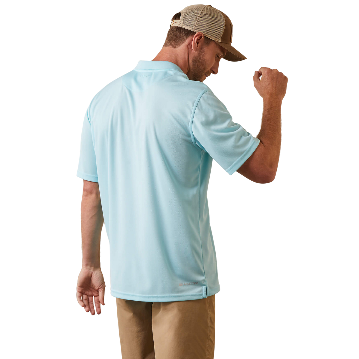 Ariat Men's TEK Turquoise Polo Shirt