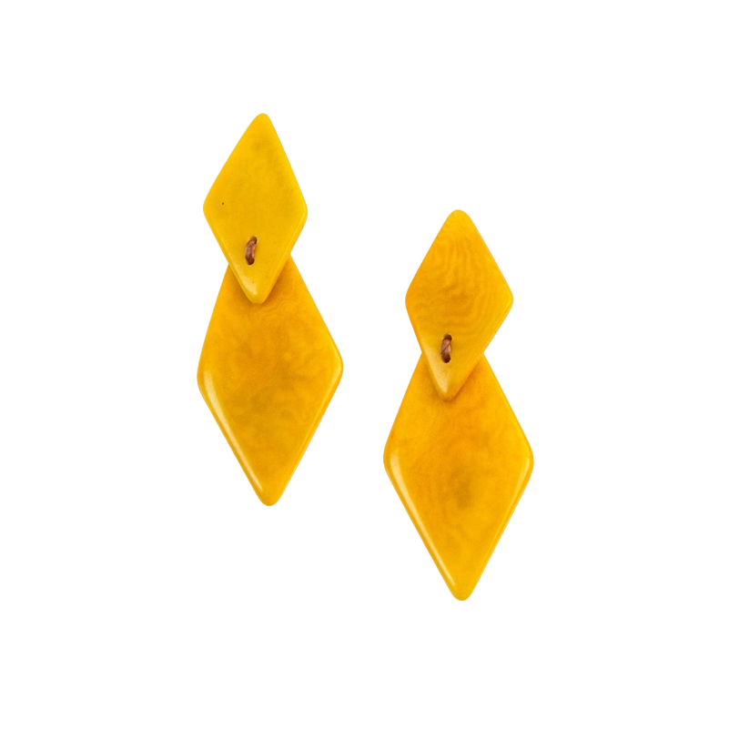 Tagua Women's Mustard Trudy Earrings