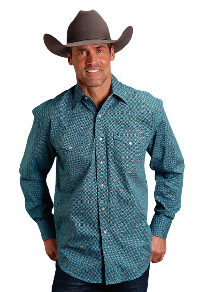 Stetson Apparel Men's Four Leaf Foulard Shirt