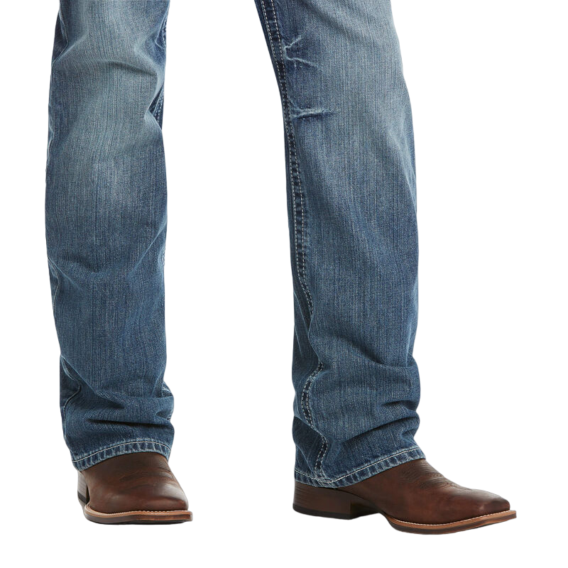 Ariat Men's Low Rise Coltrane Bootcut Cut Blue Jeans