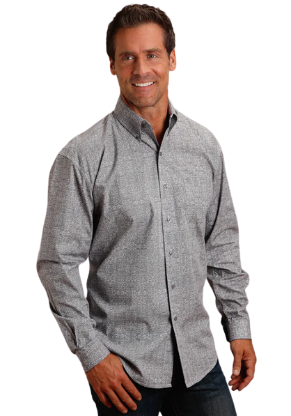 Stetson Apparel Men's Shadow Medallion Shirt
